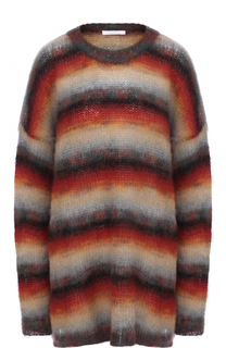 Удлиненный шерстяной свитер с круглым вырезом Chloé