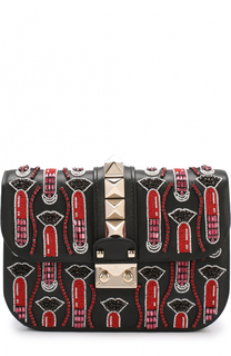 Сумка Glam Lock small с вышивкой Valentino