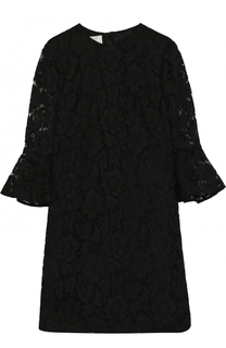 Кружевное платье-миди с расклешенными рукавами Valentino
