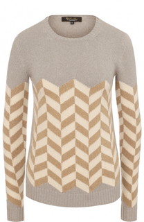 Кашемировый пуловер с круглым вырезом Loro Piana
