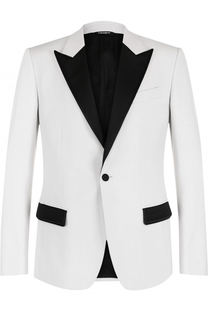 Вечерний пиджак из смеси шерсти и шелка Dolce &amp; Gabbana