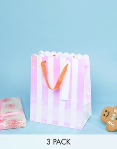3 новогодних пакета для подарков Meri Meri - Мульти