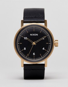 Часы с кожаным ремешком Nixon Stark - Черный
