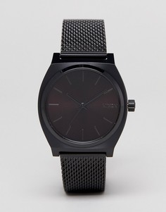 Черные часы с сетчатым браслетом Nixon Time Teller - Черный