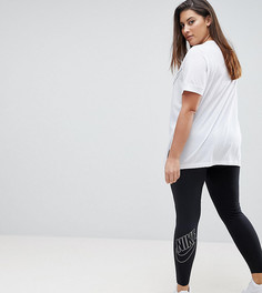 Черные леггинсы с логотипом Nike Plus Futura - Черный