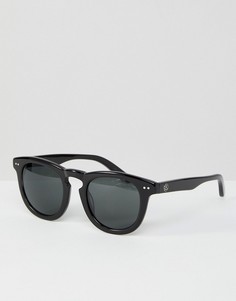 Черные солнцезащитные очки в стиле ретро Stussy - Черный