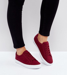Кроссовки для широкой стопы на шнуровке ASOS DEVLIN - Красный