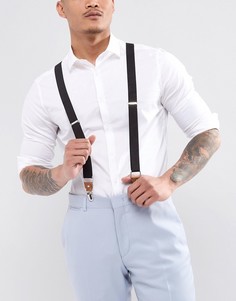 Черные подтяжки ASOS WEDDING - Черный