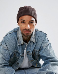 Темно-фиолетовая рыбацкая шапка‑бини ASOS - Фиолетовый