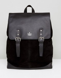 Рюкзак из замши и кожи ASOS - Черный