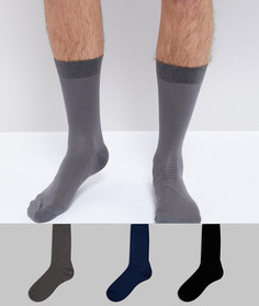 Набор из 3 пар носков из тонкого хлопка ASOS - Мульти