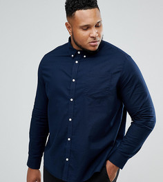 Темно-синяя оксфордская рубашка Burton Menswear PLUS - Темно-синий