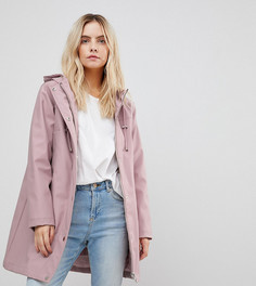 Куртка с искусственным мехом ASOS PETITE Premium - Розовый