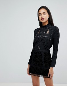 Блузка в стиле вестерн с отделкой заклепками River Island - Черный