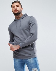 Худи серого цвета ASOS - Черный