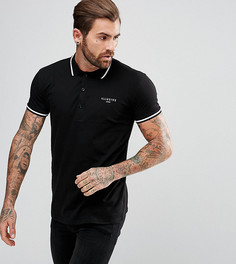 Черная обтягивающая футболка-поло Illusive London - Черный