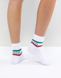 Новогодние носки с надписью Fab Yule Us ASOS - Белый