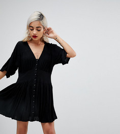 Повседневное чайное платье ASOS PETITE - Черный