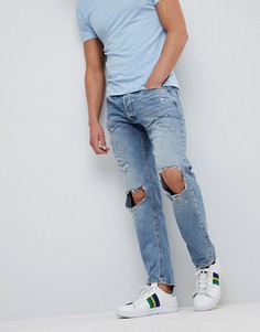 Свободные рваные джинсы Jack &amp; Jones Intelligence - Синий