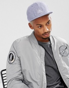 Серая меланжевая бейсболка с логотипом Alpha Industries - Серый