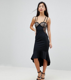 Кружевное облегающее платье ASOS PETITE - Черный