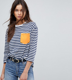 Лонгслив в полоску с карманом ASOS TALL - Мульти