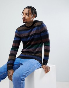 Джемпер с разноцветными полосками и люрексом ASOS - Мульти