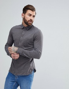 Бордовая рубашка узкого кроя BOSS Casual - Красный