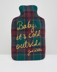 Грелка с клетчатым чехлом Jack Wills - Зеленый