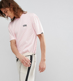 Розовая оверсайз-футболка с шахматным принтом Vans эксклюзивно для ASOS - Розовый