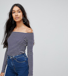 Топ в полоску с открытыми плечами ASOS TALL - Мульти