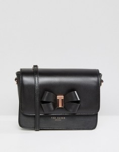 Кожаная сумка через плечо с бантом Ted Baker - Черный