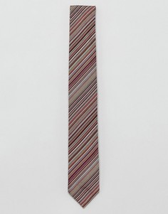 Шелковый галстук в полоску Paul Smith - Мульти