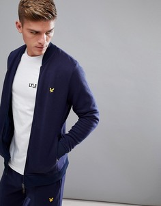 Темно-синяя флисовая куртка Lyle &amp; Scott Fitness James - Темно-синий