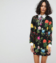 Платье с цветочным принтом Reclaimed Vintage Inspired - Черный