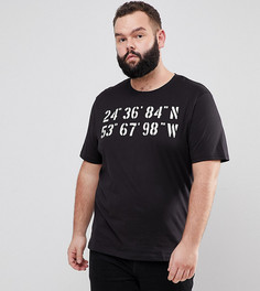 Футболка с принтом Only &amp; Sons PLUS - Черный