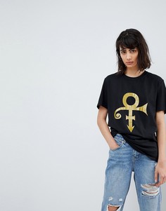 Оверсайз-футболка с принтом символа Prince - Черный Bravado Tour Merch