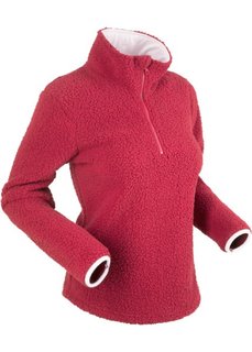 Футболка с длинным рукавом (темно-красный) Bonprix