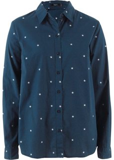 Блузка (темно-синий/кремовый с узором) Bonprix