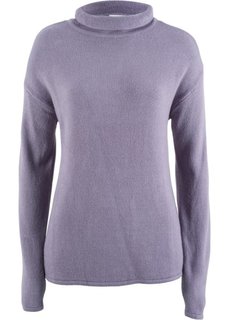Пуловер с высоким воротником (дымчато-фиолетовый) Bonprix