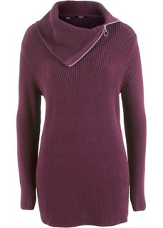 Пуловер с длинным рукавом (цвет бузины) Bonprix