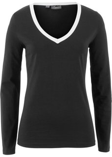 Стрейчевая футболка (черный) Bonprix