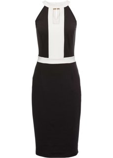 Платье (кремовый/черный) Bonprix