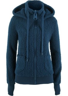Плюшевая куртка (темно-синий) Bonprix