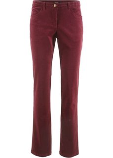 Вельветовые брюки-стретч (темно-бордовый) Bonprix