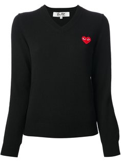 свитер с V-образным вырезом Comme Des Garçons Play