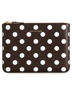 кошелек для монет на молнии Polka Dots Printed Comme Des Garçons Wallet