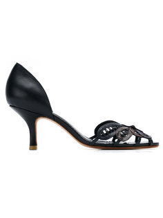 leather pumps Sarah Chofakian