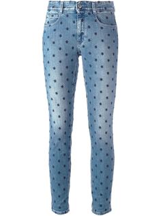 джинсы с вышивкой  Stella McCartney