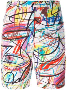 шорты с абстрактным принтом Jeremy Scott